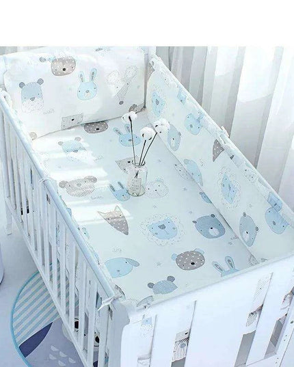 5-Piece Cotton Luxury Baby Crib Bedding Set for Deluxe Slumber