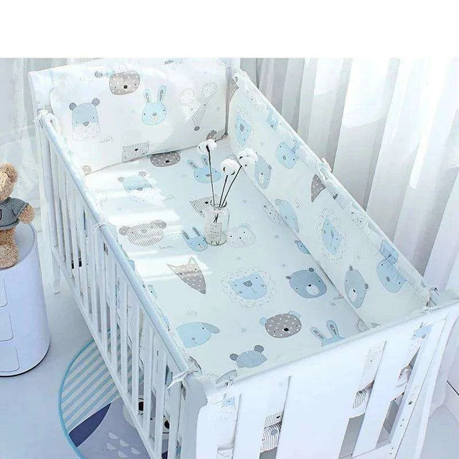 5-Piece Cotton Luxury Baby Crib Bedding Set for Deluxe Slumber