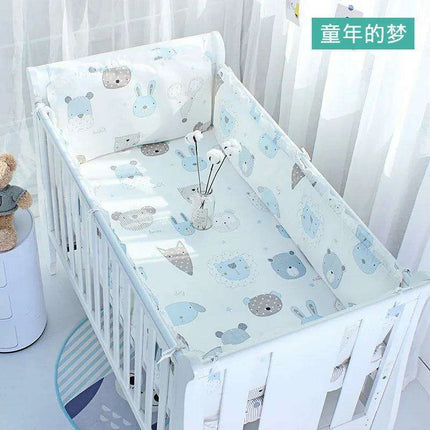 Snug Cotton Nursery Bedding Bundle with Bumpers and Sheet | Assorted Sizes & Shades