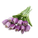 Enchanting Tulip Beauty Bundle: Premium Artificial Flower Set