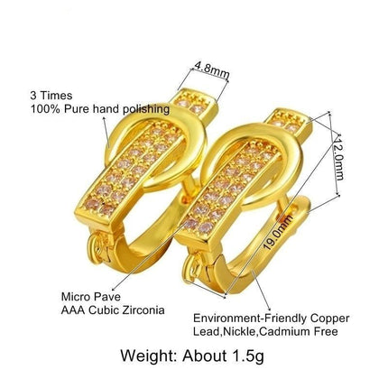 Stunning Handmade Gold & Silver Earring Hooks Adorned with Dazzling Austrian Crystals - Eco-Friendly Luxury Jewelry