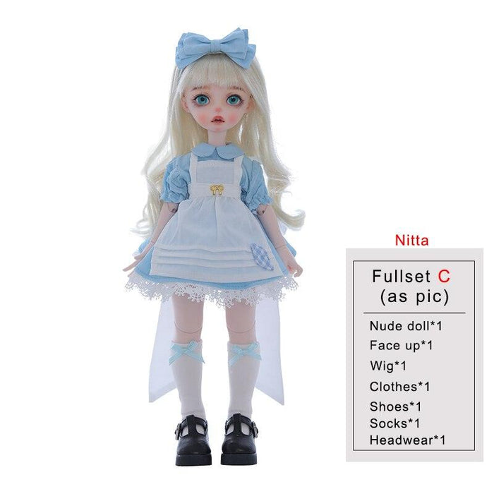 Roko & Nitta Doll 1/6 Trio - Movable Joint, Fullset, Fashion Toys for Girls