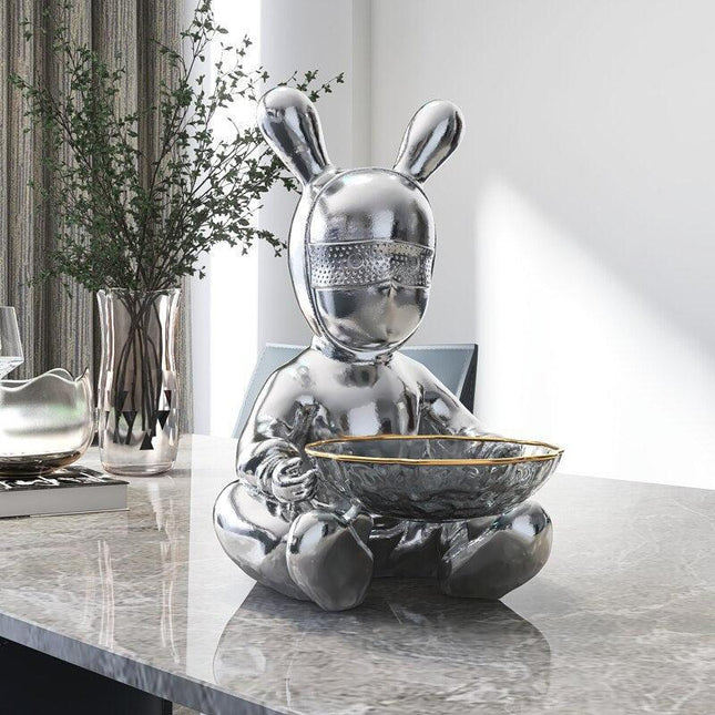 Charming Fortune Cat Key Organizer Sculpture for Modern Home Aesthetics