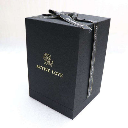 Timeless Beauty: Little Prince Eternal Rose in Glass Dome - A Cherished Decorative Piece and Meaningful Gift