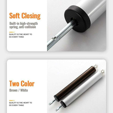 Pneumatic Automatic Door Closer - Adjustable, Silent, and Durable Aluminum Design