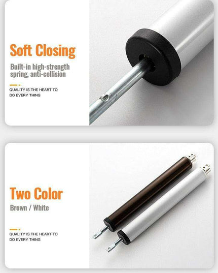 Pneumatic Automatic Door Closer - Adjustable, Silent, and Durable Aluminum Design