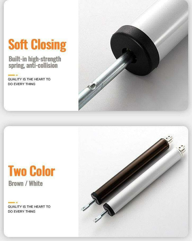 Pneumatic Automatic Door Closer - Adjustable, Silent, and Durable Aluminum Design