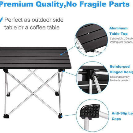 Portable Ultralight Aluminum Camping Table for Adventurers