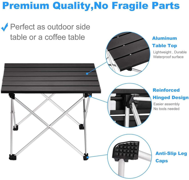 Portable Ultralight Aluminum Camping Table for Adventurers