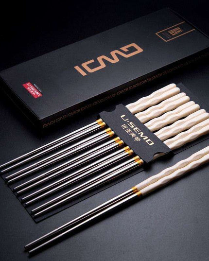 Elegant Stainless Steel Chopsticks - Enhance Your Dining Experience