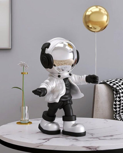 Astronaut-Inspired Resin Key Storage Sculpture