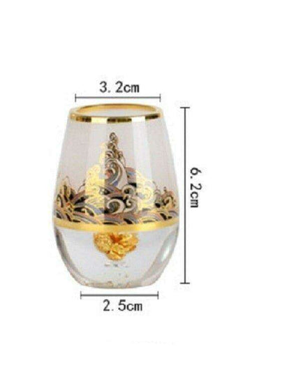 Opulent Asian Elegance - Golden Foil Wine Set Experience