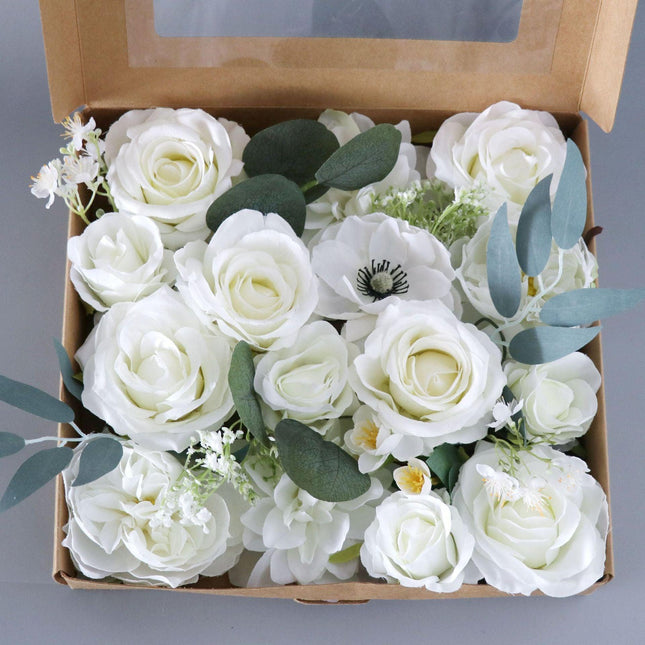 Deluxe Silk Floral Arrangement Gift Set
