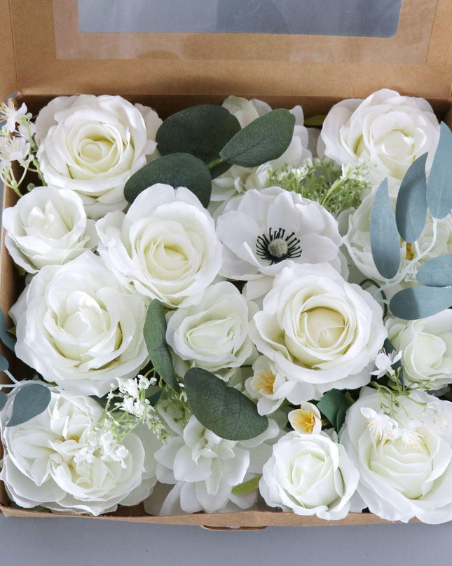 Deluxe Silk Floral Arrangement Gift Set