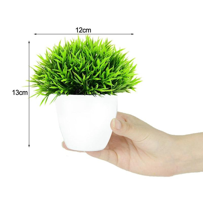 Elegant Artificial Green Bonsai Tree in Pot - Perfect for Indoor and Outdoor Decor