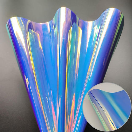 Reflective Holographic Iridescent Faux Leather - Essential Crafting Material