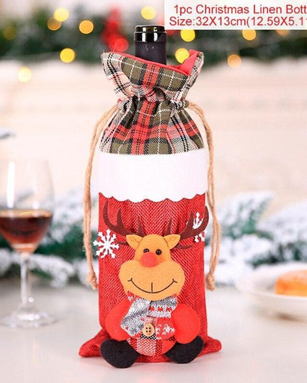 Holiday Cheer Wine Bottle Dress: Celebrate in Festive Elegance