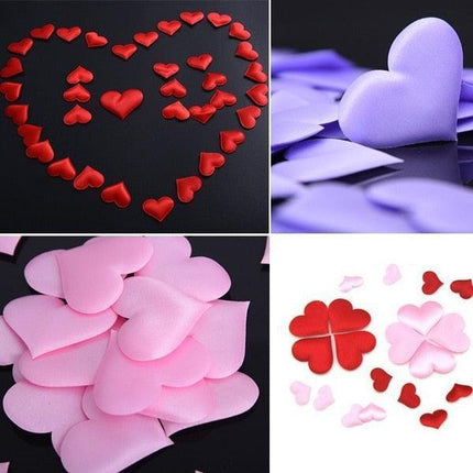 Romantic Heart-Shaped Petals for Weddings: 500pcs Bag of Timeless Elegance