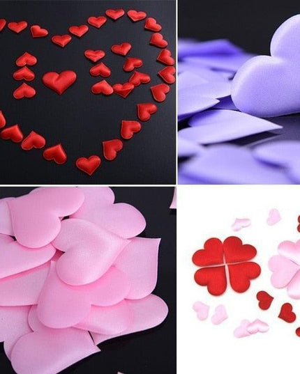 Romantic Heart-Shaped Petals for Weddings: 500pcs Bag of Timeless Elegance