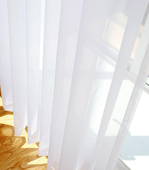 Elegant White Voile Sheer Curtains for Stylish Home Decor