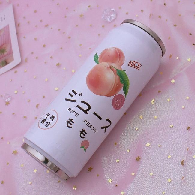 Colorful Stainless Steel Thermos with Straw - Stylish Drink Can
