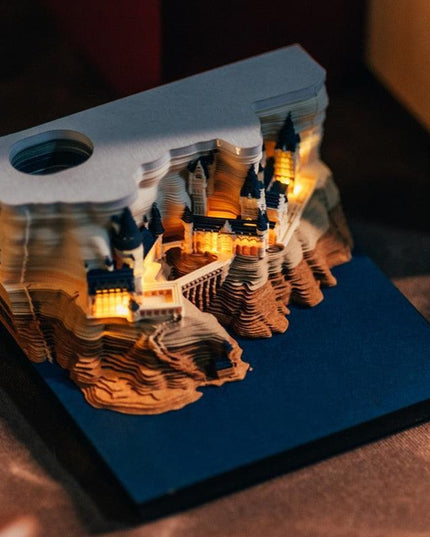 Illuminated Fantasy Castle 3D Memo Pad - Unlock Your Imagination