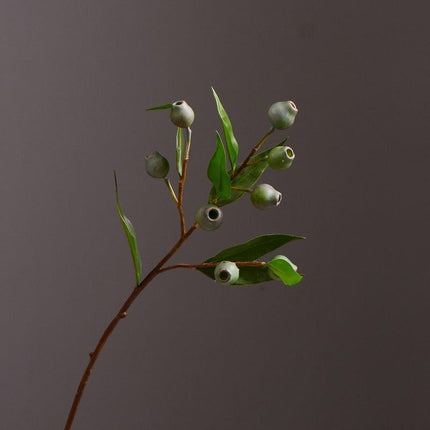 Festive Charm: Green Berries and Eucalyptus Foam Flower Arrangement Kit for a Joyous Holiday Atmosphere