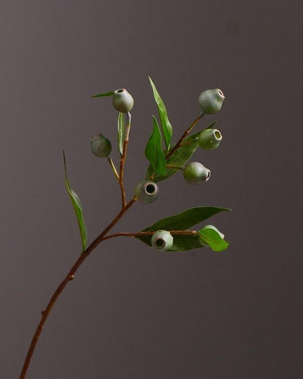 Festive Charm: Green Berries and Eucalyptus Foam Flower Arrangement Kit for a Joyous Holiday Atmosphere