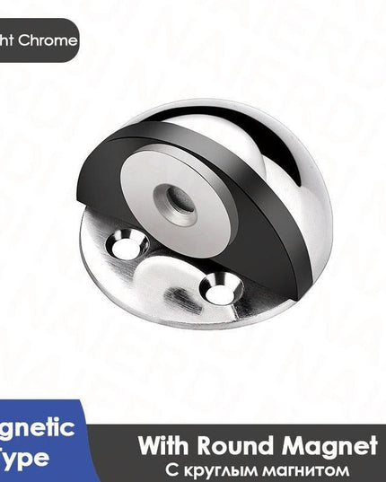 SilentShield Magnetic Door Stopper Set - Premium Stainless Steel for a Peaceful Home
