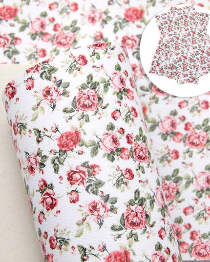 Christmas Blossom Synthetic Leather Craft Sheets - Craft Your Holiday Magic!