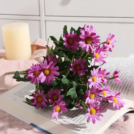 Charming Daisy Forks: 24-Piece Rustic Floral Dining Ensemble for Creative Decor