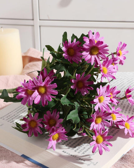 Charming Daisy Forks: 24-Piece Rustic Floral Dining Ensemble for Creative Decor