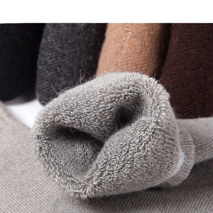 Cozy Men's Winter Wool Socks Set | 5 Pairs for Ultimate Warmth and Style
