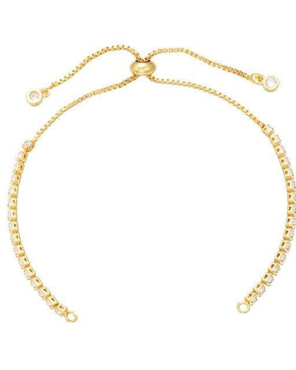 Sophisticated Customizable Brass and Rhinestone Chain for Stunning DIY Bracelet Designs