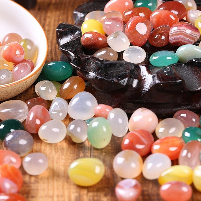 Agate Stone Mix: Nature's Palette for Home Decor and Plant Care