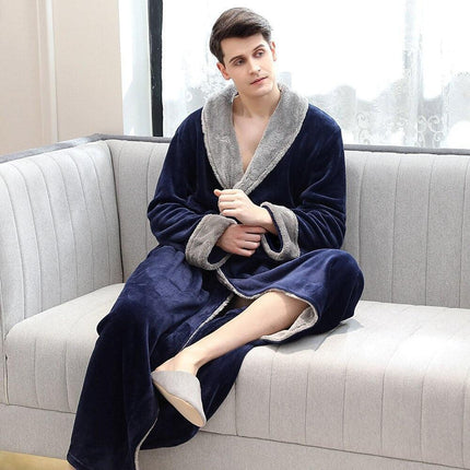 Plush Kimono Bathrobe with Elegant Fur Accents - Embrace Ultimate Comfort and Chic Style