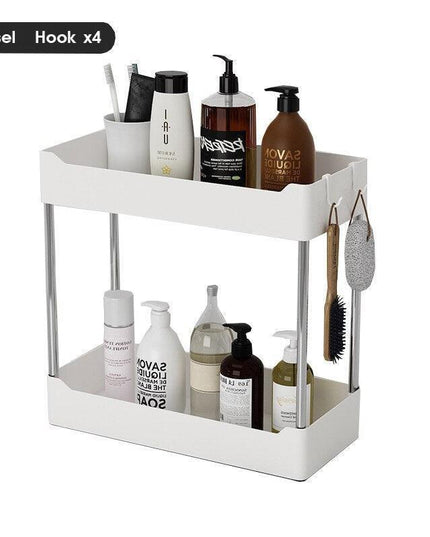 Sleek Mobile Rolling Storage Cart with Innovative Millive Wheel Design - Smart Shelving Solution