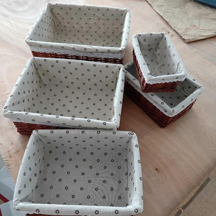 Eco-Chic Handwoven Willow Storage Baskets - Sustainable Style for Every Room