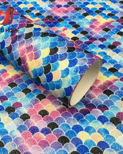 Iridescent Rainbow Sparkle Fabric Sheets - Perfect for Creative DIY Projects