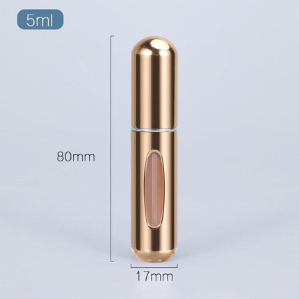 5ml Luxury Travel Perfume Atomizer: Stylish Aluminum Fragrance Sprayer for Sophisticated Journeys