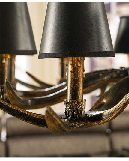 Majestic Handcrafted Deer Antler Resin Lighting Fixture - Timeless Luxury