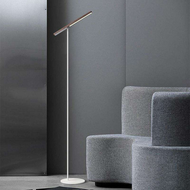 Stylish Rechargeable Wooden Floor Lamp with Modern LED Features - Brighten Your Environment Effortlessly