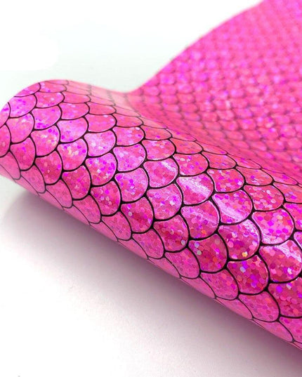 Holographic Mermaid Faux Leather - Ultimate DIY Essential for Creators
