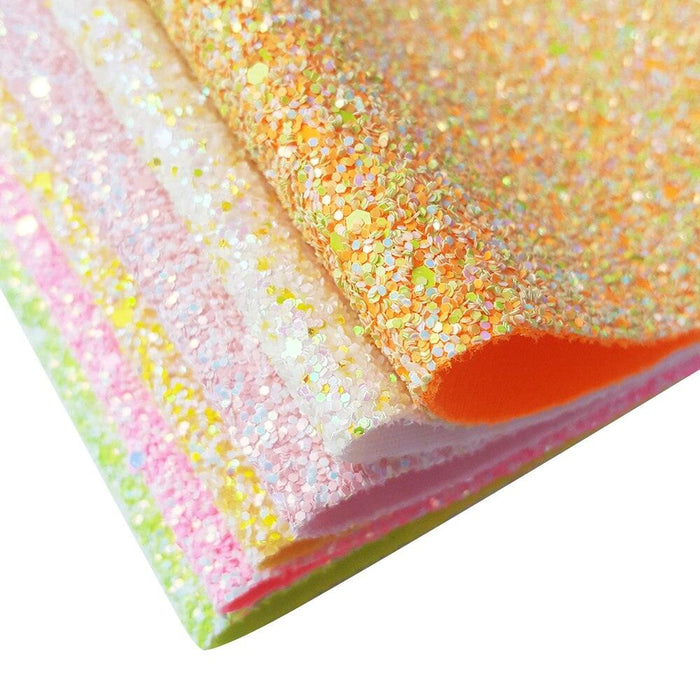 Chunky Sparkle Faux Leather: Colorful Crafting Material to Inspire