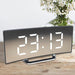 LED Curved Screen Clock with Temperature Display and Snooze Feature