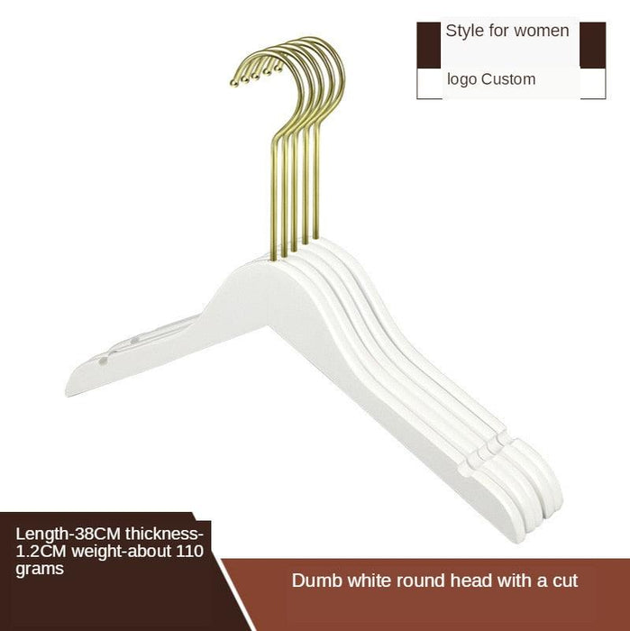 Customized Wooden Wedding Garment Hangers with Anti-Slip Grips