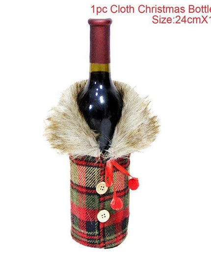 Holiday Cheer Wine Bottle Dress: Celebrate in Festive Elegance