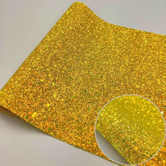 Iridescent Glitter Faux Leather Craft Sheets - Illuminate Your Projects