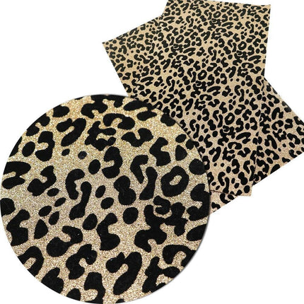 Chic Leopard Print Faux Leather Crafting Kit - Essential DIY Supplies