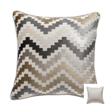 Velvet Zigzag Accent Pillow Covers - Stylish Home Decor Collection